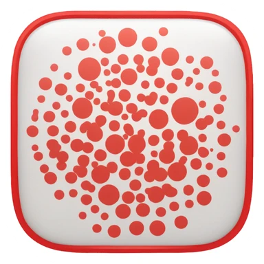 OpenTable Logo. A minimalistic red square emoji with rounded corners, featuring a white abstract circular design resembling a stylized 'O' with a small dot to the left. The design has a clean and modern look, suitable for a restaurant reservation or booking app. sticker