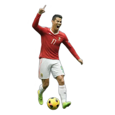cristiano ronaldo doing his celebration sticker