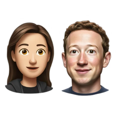 Zuckerberg and Elon sticker