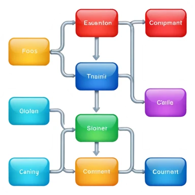 A simple shiny flowchart sticker
