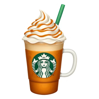 Starbucks pumpkin spice ice latte sticker