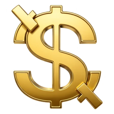 dollar signs sticker