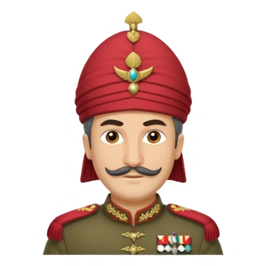 Génère moi un ancien soldat de l'empire ottoman  sticker
