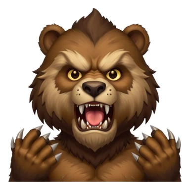 world of warcraft werebear with claws out sticker