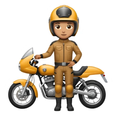 motorcycle human with helmet full body sticker