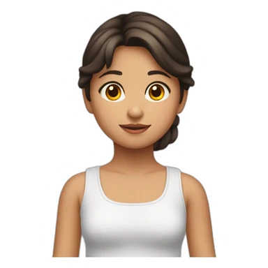 niña-morena-coleta sticker