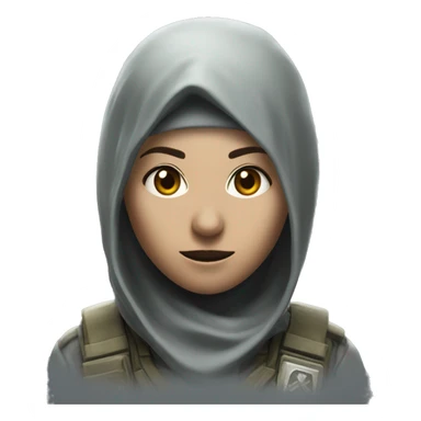 Female Ghost from Call of Duty sticker