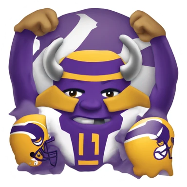 Minnesota Vikings logo sticker
