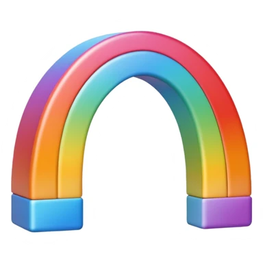Un cœur arc en ciel  sticker