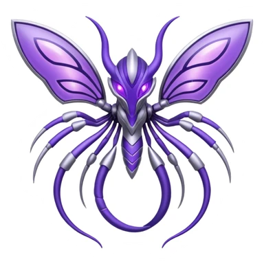 Futuristic Genesect-Lunala-ET-hybrid-fantasy-creature sticker