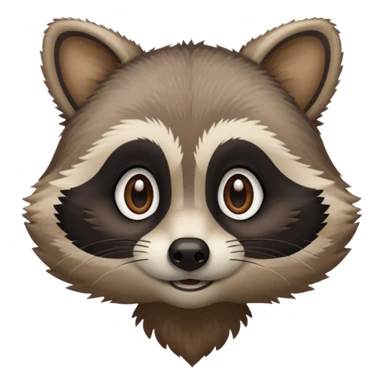 Rambly the raccoon sticker