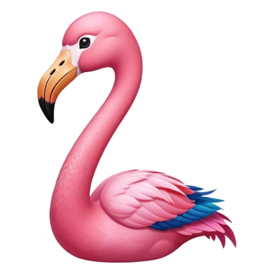  Snake flamingo sticker
