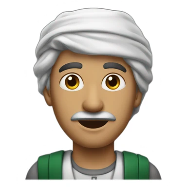 muislum man in Palestine sticker