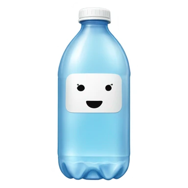 A bottle of water sticker