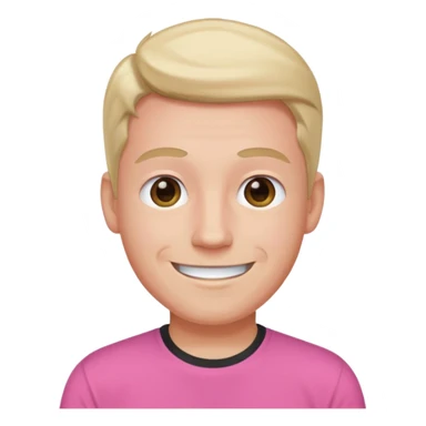 Barbie doll Ken Head pink t-shirt sticker