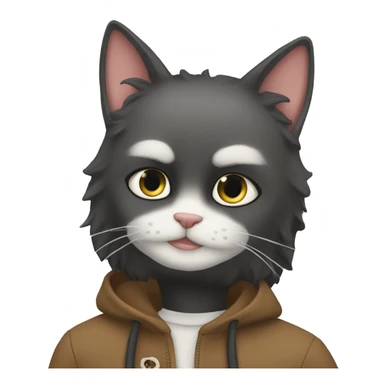 Me and my boyfriend (he is a cat) sticker