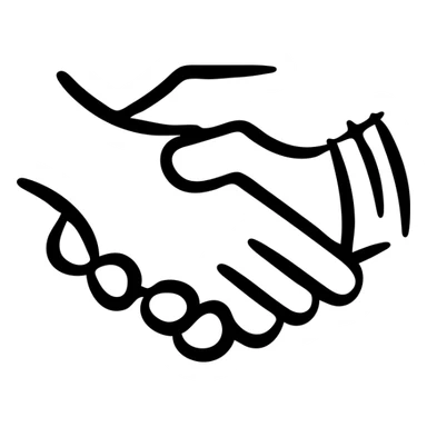 business handshake deal sticker