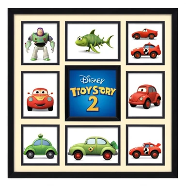 Disney pixar movies
Toy Story (1995)
A Bug's Life (1998)
Toy Story 2 (1999)
Monsters, Inc. (2001)
Finding Nemo (2003)
The Incredibles (2004)
Cars (2006)
Ratatouille (2007) sticker