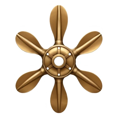 4 blade B-series  marine propeller sticker