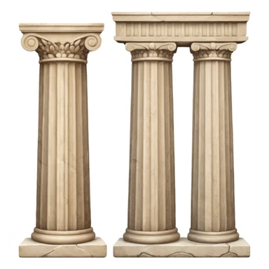 Greek mythology pillar sticker