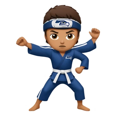 Seattle Seahawks Karate sticker