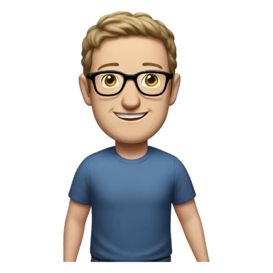 mark zuckerberg in glasses runs full body sticker