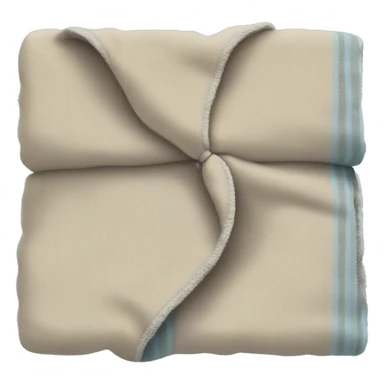 Cozy beige and light blue blanket  sticker