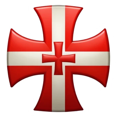 the red cross of the knights templar sticker