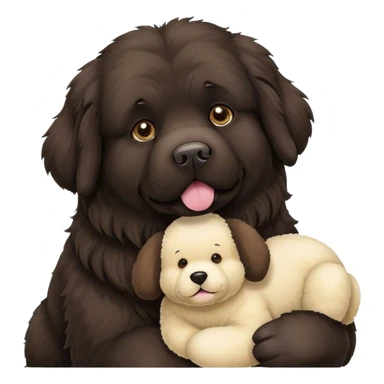 Stuffed animal and Newfoundland  sticker