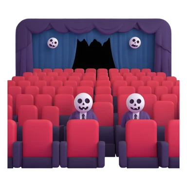 haunted cinema sticker