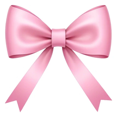 Super ultra-thin and stretched ribbon bow, as narrow as possible, single loop, no extra loops, no fluffy or rounded shapes, only one long and sleek ribbon, delicate, minimalist, NO DOUBLE LOOPS, NO THICKNESS, ONLY A SINGLE SLIM LINE pink sticker