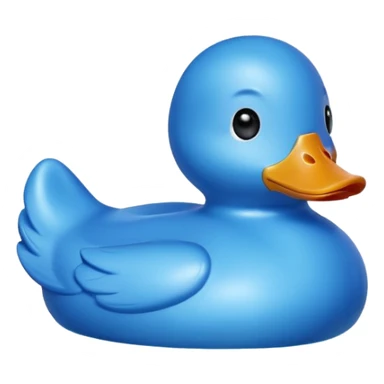 blue toy duck sticker