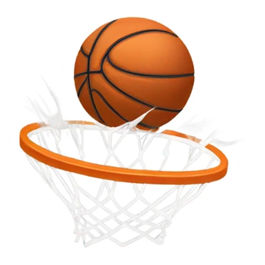 Basketball swoosh sticker