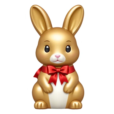Lindt goldbunny with red ribbon sticker