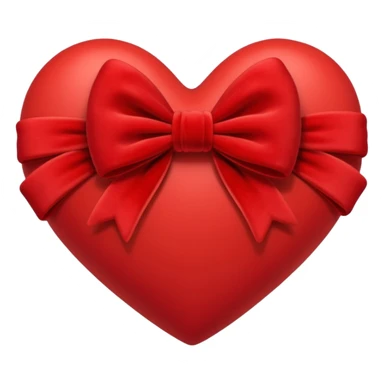 heart with a velvet bow sticker