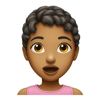 Girl send a fly kiss  sticker