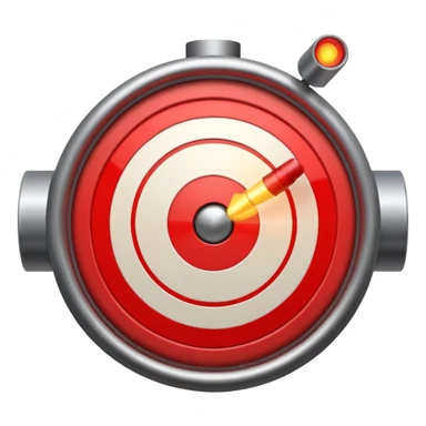Moving target with blinking light sticker