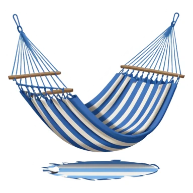 a hammock with a hole in the bottom sticker