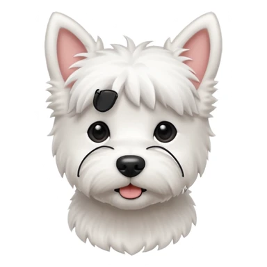 Tiny westie dog sticker