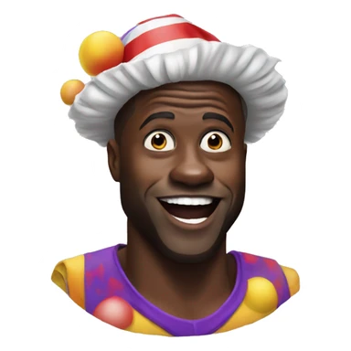 Kevin Hart as a clown sticker