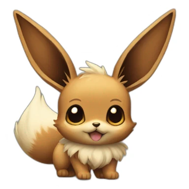 Eevee draws a draing sticker
