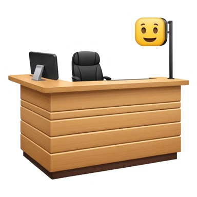 Reception desk
 sticker