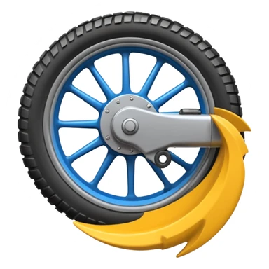 Moto crosse  roue arrière  sticker