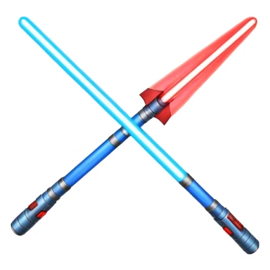 Blue and red light savers crossing sticker