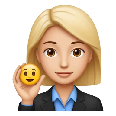 hazme un emoji de ayudando a una empresa a dejar de perder el tiempo sticker