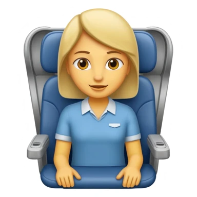 passanger in plane seat sticker