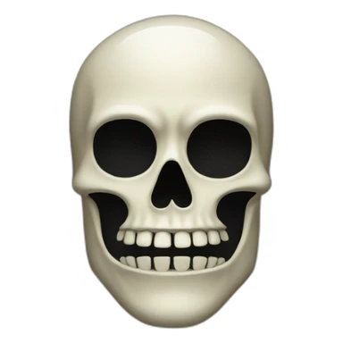 Skeleton mask with a black mask underneath it sticker