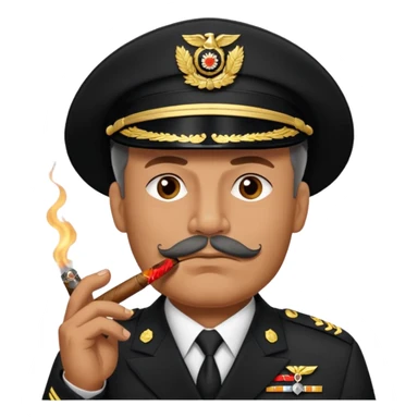 old school sergeant major smoking a cigar sticker