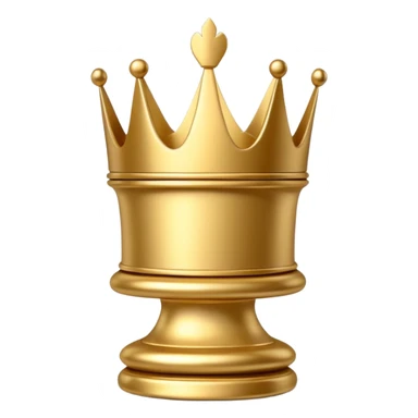 
chess queen piece object, elegant crown top, 3D cartoon, glossy material, soft shadow, mobile game icon style, centered, clean background, no text, no watermark
 sticker