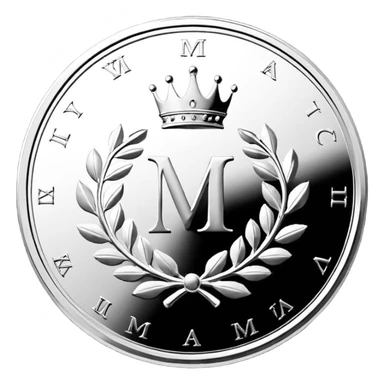 розовая монета в середине её надпись "Majestic" sticker